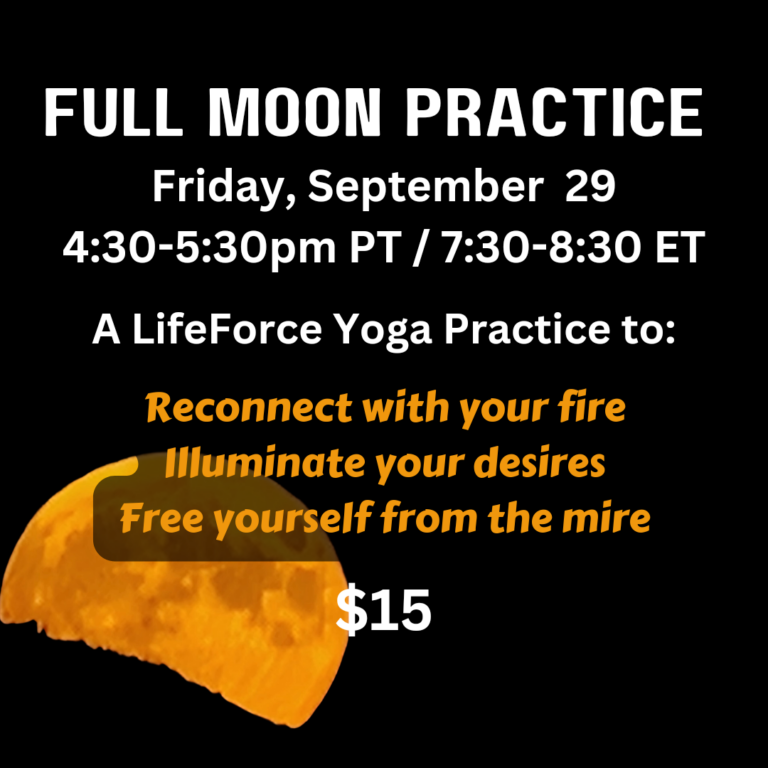 Picture of Full Moon with text about the workshop