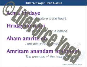 LifeForce Yoga Heart Mantra